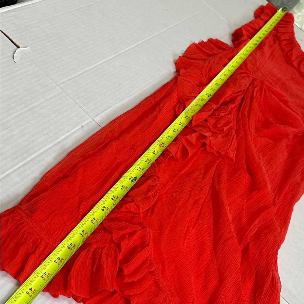 J.‎ Crew Collection One Shoulder Dress Crinkle Chiffon Womens 0 NEW Lined Formal - Picture 12 of 14